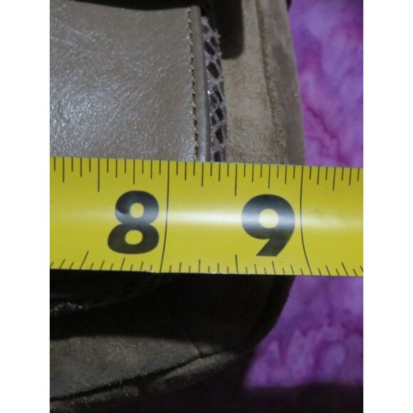 Coach 2014 Taylor Suede & Exotic Python Leather Flap Closure Crossbody Bag - Picture 13 of 13